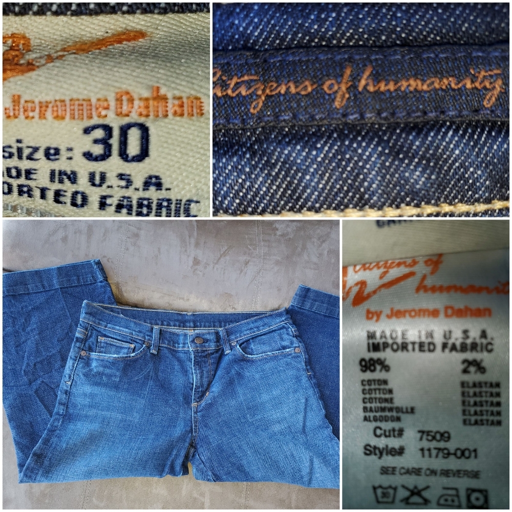 Citizen of Humanity Denim Crop Pants